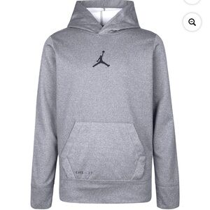 Nike ‼️🔥 Jordan Big Boys' Dri-Fit Therma Pullover Hoodie (Carbon Heather, Small)